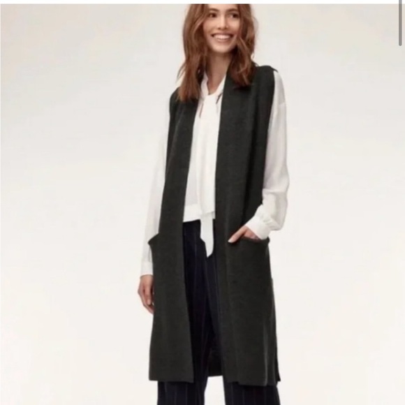 Wilfred Sleeveless Wool Cardigan - Picture 1 of 5